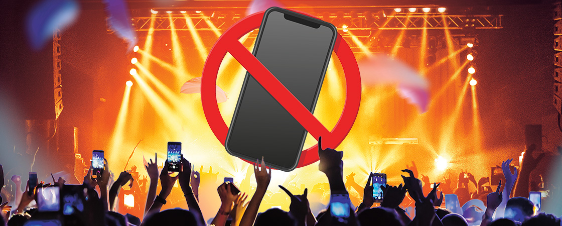 Image showing banned phones at concerts