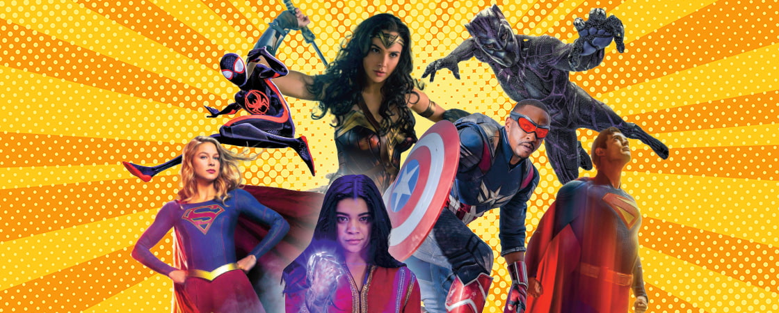 Image showing different superheroes